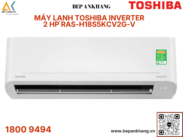 Máy lạnh Toshiba Inverter 2 HP RAS-H18S5KCV2G-V